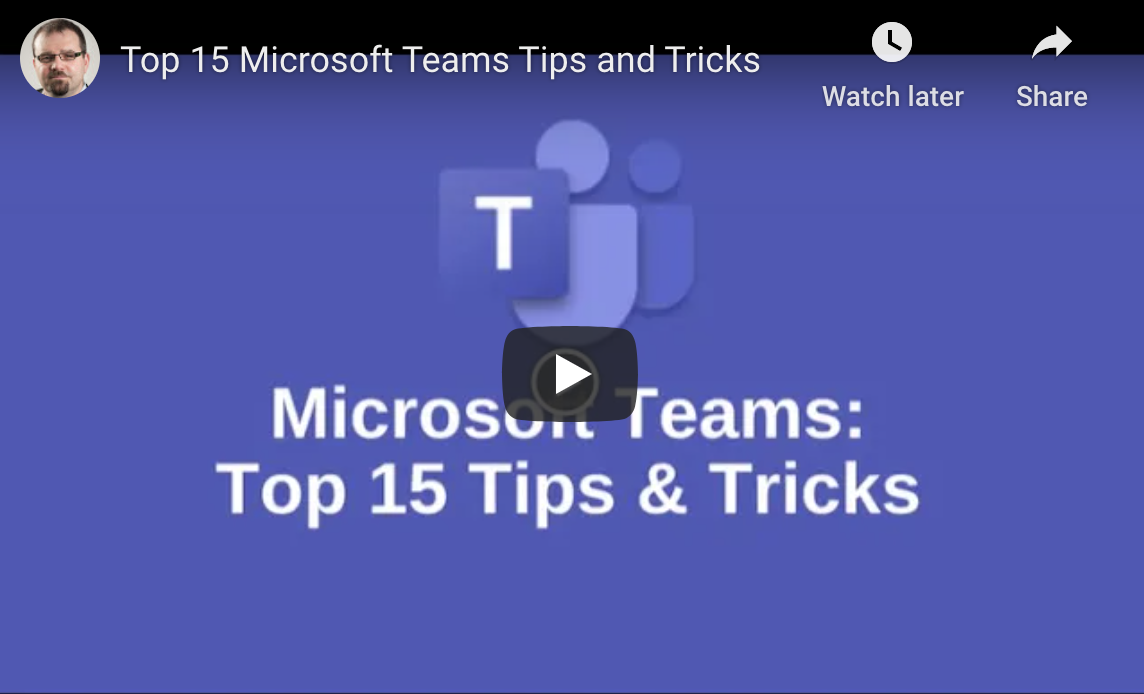 Microsoft Teams Tips and Tricks